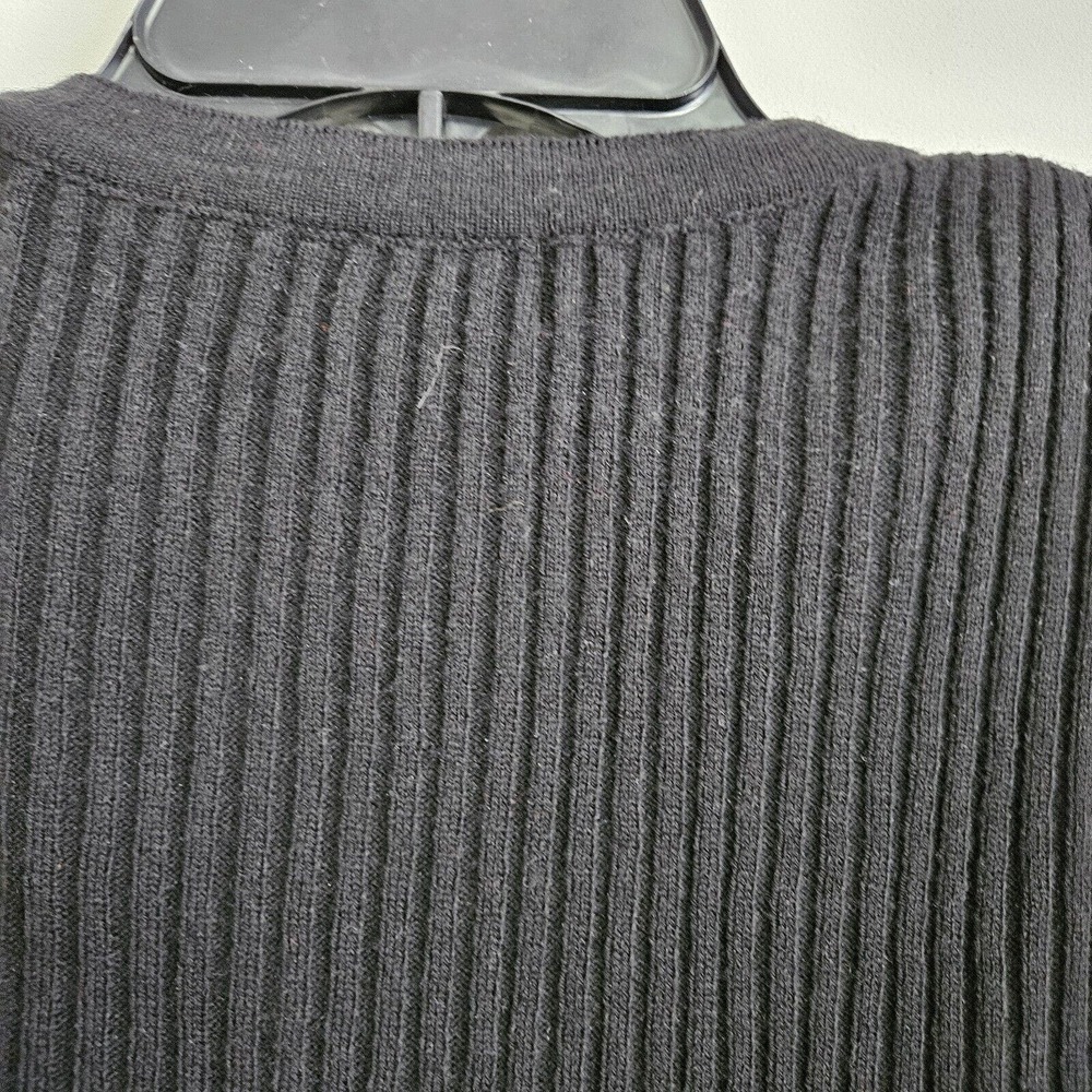 Adolfo Black Red Gray Houndstooth Sweater Sz L Classic Academia Professional - Picture 4 of 9
